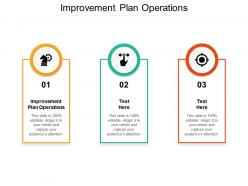 Improvement plan operations ppt powerpoint presentation pictures templates cpb