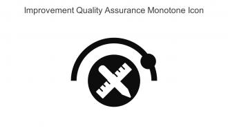 Improvement Quality Assurance Monotone Icon In Powerpoint Pptx Png And Editable Eps Format