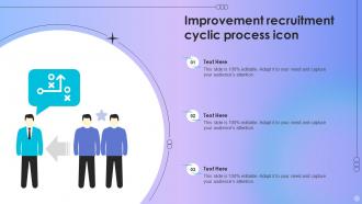 Improvement Recruitment Cyclic Process Icon