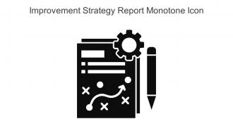 Improvement Strategy Report Monotone Icon In Powerpoint Pptx Png And Editable Eps Format