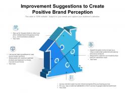 Improvement Suggestions To Create Positive Brand Perception