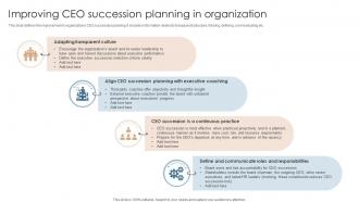 Improving CEO Succession Planning In Organization