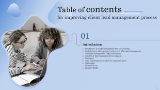 Improving Client Lead Management Process Powerpoint Presentation Slides Analytical Content Ready