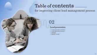 Improving Client Lead Management Process Powerpoint Presentation Slides Slides Editable