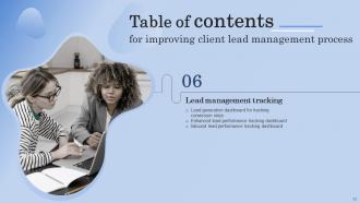 Improving Client Lead Management Process Powerpoint Presentation Slides Images Impactful