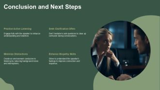 Improving Communication By Avoiding Ineffective Listening PPT Template AT Professionally Appealing
