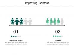 Improving content ppt powerpoint presentation gallery design ideas cpb
