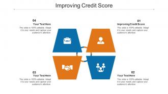 Improving credit score ppt powerpoint presentation layouts layout ideas cpb