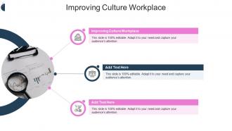 Improving Culture Workplace In Powerpoint And Google Slides Cpb