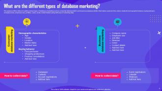 Improving Customer Engagement Through Database Marketing Powerpoint Presentation Slides MKT CD Informative Pre-designed