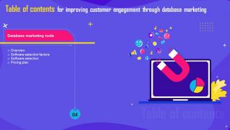 Improving Customer Engagement Through Database Marketing Powerpoint Presentation Slides MKT CD Unique