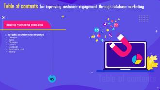 Improving Customer Engagement Through Database Marketing Powerpoint Presentation Slides MKT CD Visual