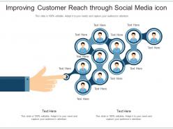 Improving customer reach through social media icon
