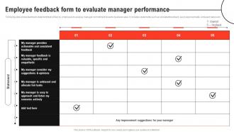 Improving Decision Making Employee Feedback Form To Evaluate Manager Performance