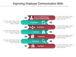 Improving employee communication skills ppt powerpoint presentation ideas deck cpb