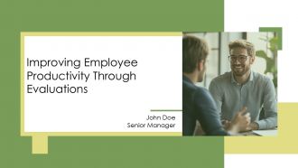 Improving Employee Productivity Through Evaluations PPT Slides AT
