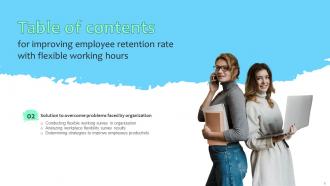 Improving Employee Retention Rate With Flexible Working Hours Powerpoint Presentation Slides Captivating Engaging