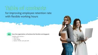 Improving Employee Retention Rate With Flexible Working Hours Powerpoint Presentation Slides Impactful Adaptable
