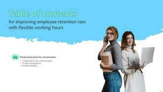 Improving Employee Retention Rate With Flexible Working Hours Powerpoint Presentation Slides Interactive Adaptable