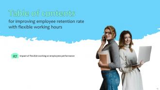 Improving Employee Retention Rate With Flexible Working Hours Powerpoint Presentation Slides Aesthatic Adaptable