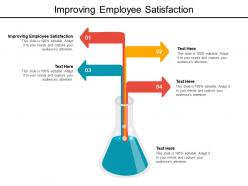 Improving employee satisfaction ppt powerpoint presentation infographic template maker cpb