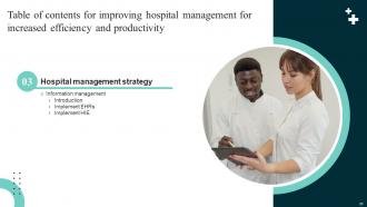 Improving Hospital Management For Increased Efficiency And Productivity Complete Deck Strategy CD V Best Image