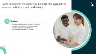 Improving Hospital Management For Increased Efficiency And Productivity Complete Deck Strategy CD V Analytical Images