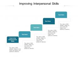 Improving interpersonal skills ppt powerpoint presentation summary topics cpb