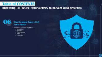 Improving IoT Device Cybersecurity To Prevent Data Breaches Powerpoint Presentation Slides IoT CD Unique Template