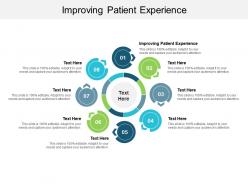 Improving patient experience ppt powerpoint presentation model styles cpb