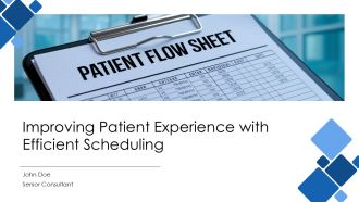 Improving Patient Experience With Efficient Scheduling PPT Guidelines AT