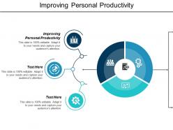 Improving personal productivity ppt powerpoint presentation infographic template grid cpb