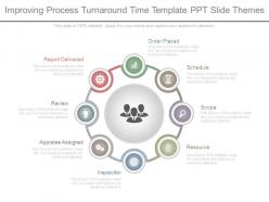 Improving process turnaround time template ppt slide themes