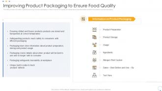 Improving product packaging elevating food processing firm quality standards