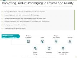 Improving product packaging to ensure food quality food safety excellence