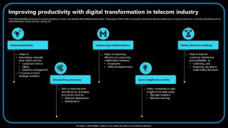 Improving Productivity With Digital Transformation In Telecom Industry