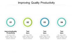 Improving quality productivity ppt powerpoint presentation layouts influencers cpb