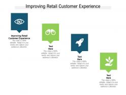 Improving retail customer experience ppt powerpoint presentation cpb