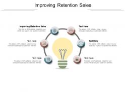 Improving retention sales ppt powerpoint presentation visual aids model cpb