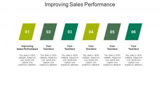 Improving sales performance ppt powerpoint presentation pictures styles cpb
