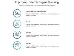 Improving search engine ranking ppt powerpoint presentation summary clipart images cpb
