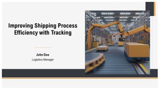 Improving Shipping Process Efficiency With Tracking PPT Mockup AT