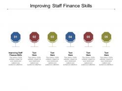Improving staff finance skills ppt powerpoint presentation slides design ideas cpb