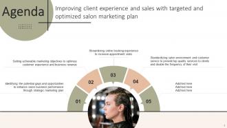 Improving The Client Experience And Sales With Targeted And Optimized Salon Marketing Plan Strategy CD V Content Ready Adaptable