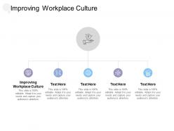 Improving workplace culture ppt powerpoint presentation portfolio cpb