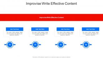 Improvise Write Effective Content In Powerpoint And Google Slides Cpb