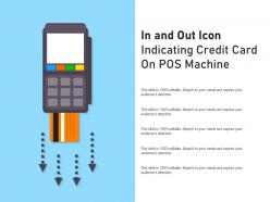 In and out icon indicating credit card on pos machine