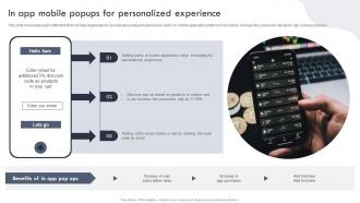 In App Mobile Popups For Personalized Experience Targeted Marketing Campaign For Enhancing