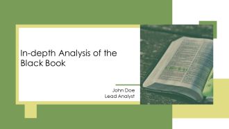 In Depth Analysis Of The Black Book PPT Mockup AT