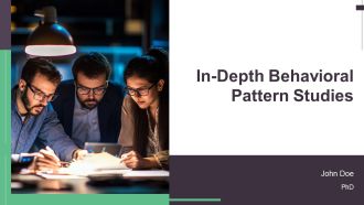 In Depth Behavioral Pattern Studies PPT Guidelines AT